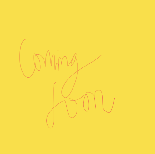 Yellow coming soon message